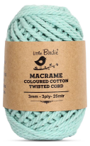[1185184] Cotton Twisted Cord - Sea Green 3mm, 3ply, 25mtr