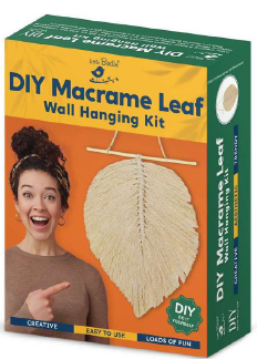 [1185209] DIY Macreme Leaf Wall Hanging Kit