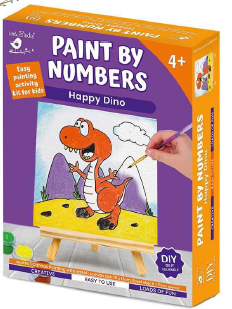 [1185218] DIY - Paint By Numbers Happy Dino