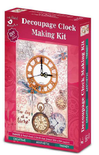 [1185225] DIY MDF - Decoupage Clock Making Kit