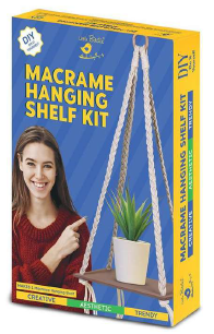 [1185226] DIY - Macrame Hanging Shelf Kit