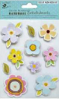 [1185238] Self Adhesive 3D Embellishment - Garden Flora 10Pc