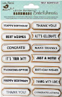 [1185259] Wishes Words Embellishments 14Pc