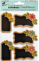 [1185270] Chalk Labels With Printed Embellishment 5Pc