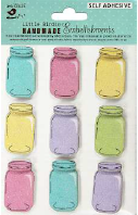 [1185286] Glittery Jars Splendor 9Pc