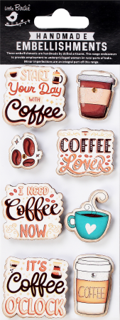 [1185317] Handamde Embellishments - Coffee Time