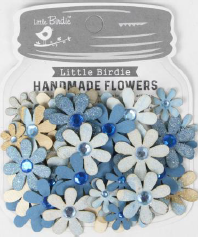 [1185322] SPARKLE FLORETTES AQUA SPLASH 60PC