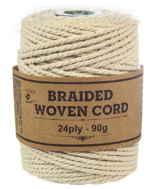 [1185395] Braided Woven Cord 24Ply 90gm