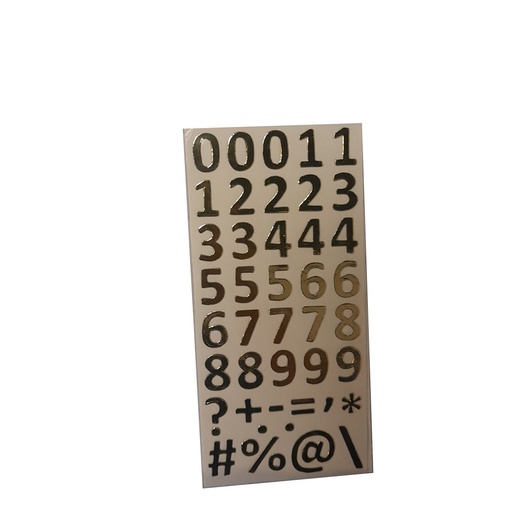 [1185401] Sticker sheet - Numbers and signs 2 Sheets