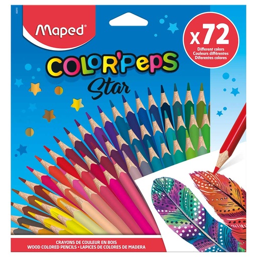 [0230573] Color Peps Pencils Colors Star 72col