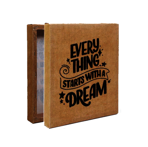 [1185853] Vintage Home Decor Panel - Every Thing Starts With A Dream 8 X 10 Inch 1Pc